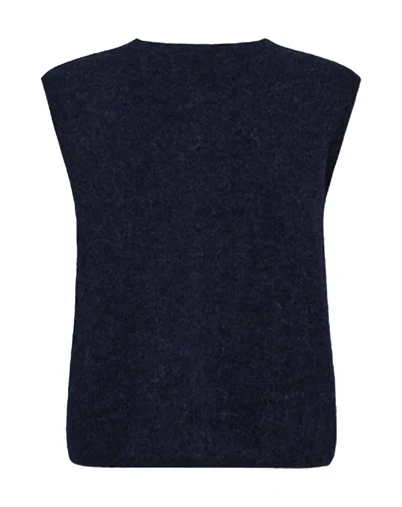 Mos Mosh - MMAlmine Thora Strik Vest - Maritime Blue
